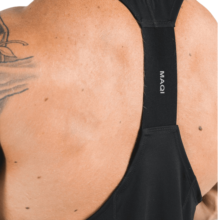 Maqi apparel customized logo bulk gym wear T back tanktop