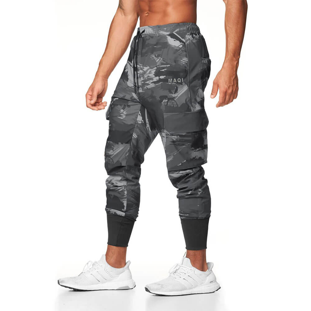 Maqi clothing vendors customized logo bulk joggers sweatpants