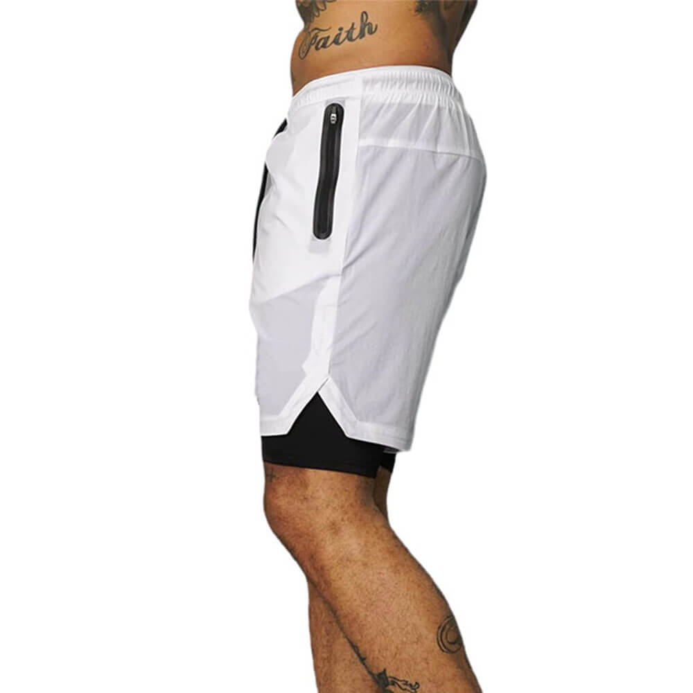 Maqiapparel customized logo sportswear 2 in 1 shorts